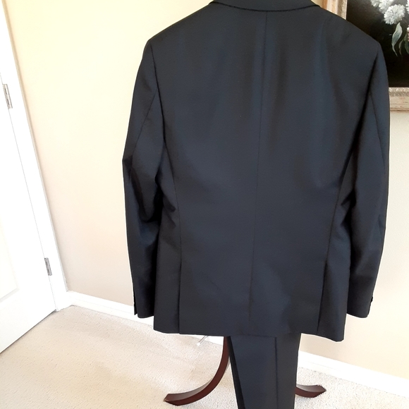 New, never worn John Varvatos USA black suit.